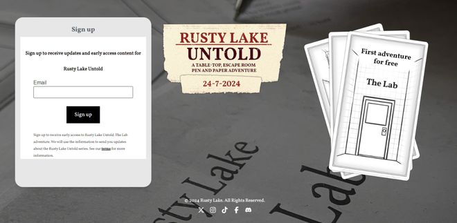 ke Untold》7月24日开放免费开元棋牌《锈湖》桌游《Rusty La